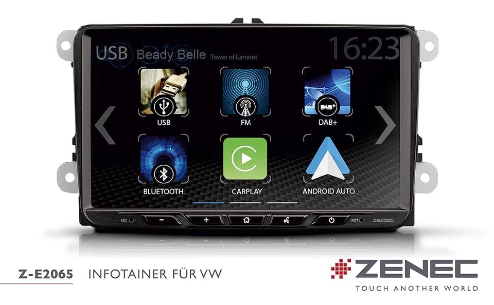 ZENEC Z-E2065 Autoradio kompatibel mit Volkswagen VW Tiguan, Touran, T5 - Bild 2 von 4