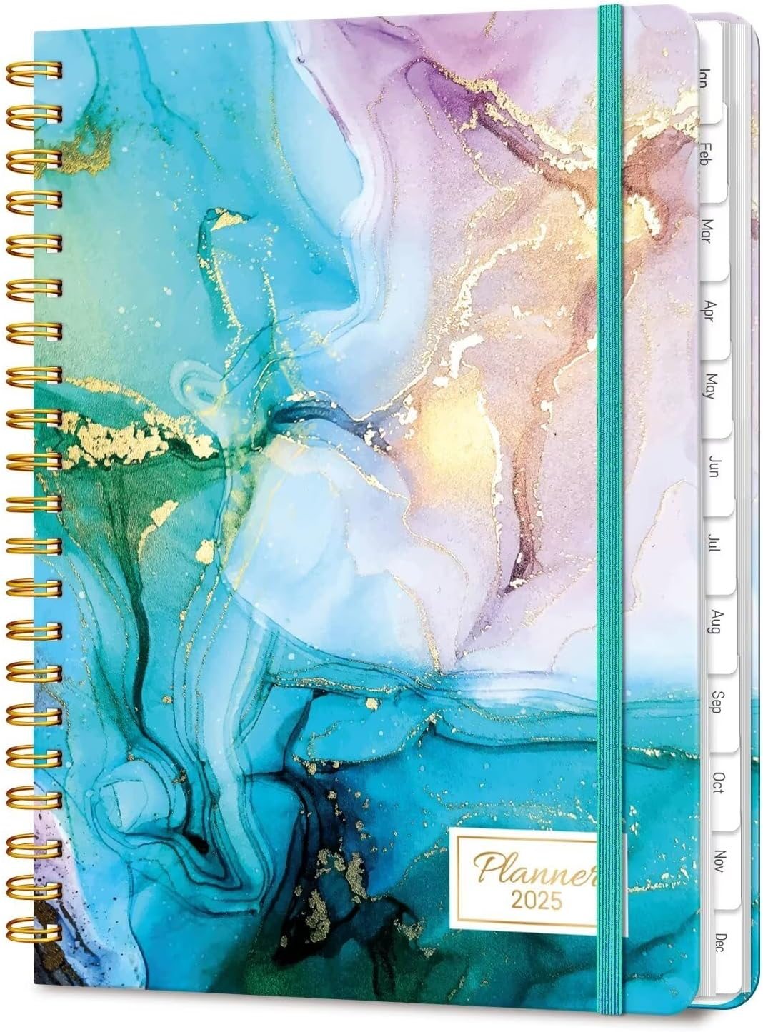 2025 Planner, A5 Weekly and Monthly Planners with Tabs, Spiral Bound Daily Calen