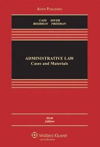 Administrative Law Cases And Materials Sixth Edition Aspen Casebook Series 9780735596474 Ebay