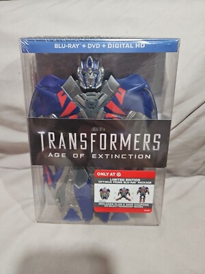 TRANSFORMERS AGE OF EXTINCTION BLU-RAY + DVD + DIGITAL HD- New- Sealed