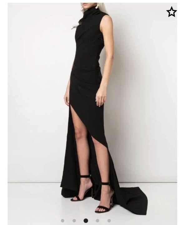monse asymmetric dress Monse // Red Panelled Asymmetrical Dress  VSP Consignment