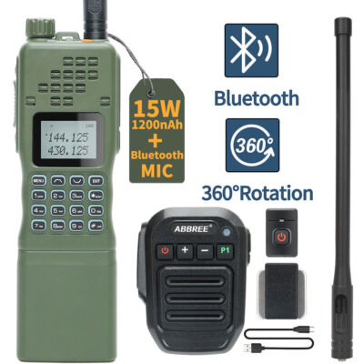 Baofeng AR-152 15W 12000Mah Rechargeable Walkie Talkie Ham Radio & Bluetooth Mic