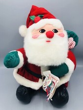 Vintage 1993 International Silver Co. Christmas 14 Plush Stuffed Santa Claus