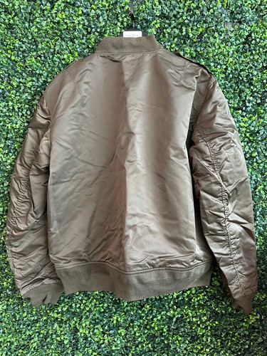 Ralph Lauren Purple Label Olive Bomber Jacket Sz XL - Picture 3 of 4
