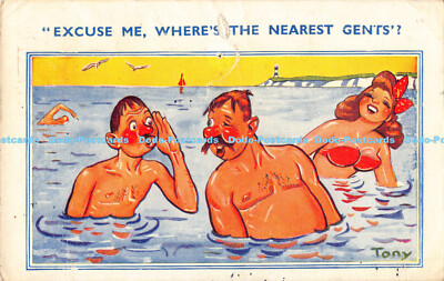 R184654 Entschuldigen Sie, wo die nächsten Herren sind. Tony. E. Marks. Fine Art Verlag.
