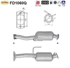 ✅ Ruß-Partikelfilter für Jeep Commander/Grand Cherokee, 2.7/3.0,Silizium, Euro 4