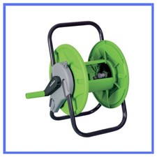 Carrello avvolgitubo acqua giardino manuale irrigazione orto 40 telaio acciaio