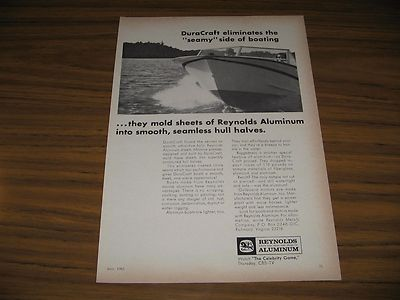#ad #ad 1965 Print Ad Duracraft Boats Made with Reynolds Aluminum RichmondVA $10.84