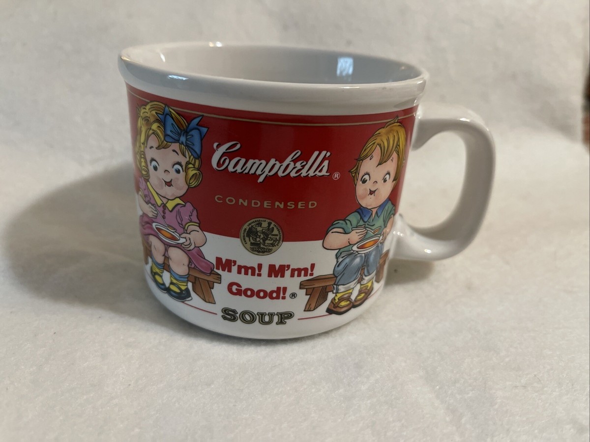 1989 Campbell's Kids Large Soup Bowl Cup Coffee Mug Westwood Red