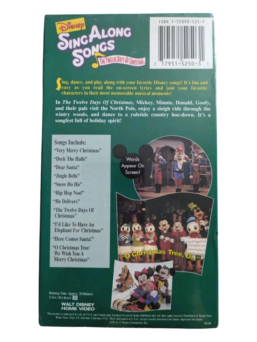 Disney Sing Along Songs-The Twelve Days of Christmas Fun
