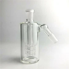 14mm Ash Catcher 45 Degree Glass Water Bong Thick Pyrex Glass Bubbler