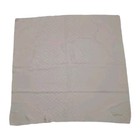 Valentino Italy M Square Silk Jacquard Scarf  Cream Flowers Print Neckerchief 34