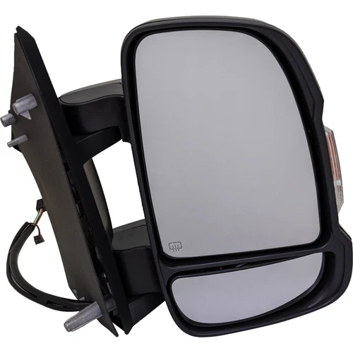 Fits 14-23 RAM Promaster Non-Extended Power Door Mirror Textured Black Power RH