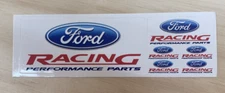 FORD Racing (6 Stickers) Performance Parts Shelby Mustang DECAL SHEET
