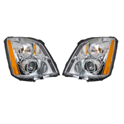 Left&Right For Cadillac DTS 2008 2009 2010 11 Headlights Headlamps HID Projector