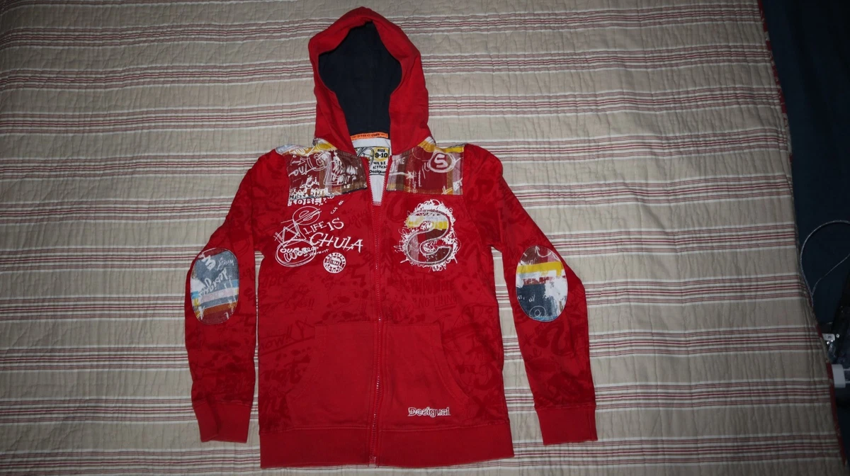 Sweat Protest Garçon 15-16 Ans – Rouge, Polyester, Col Montant