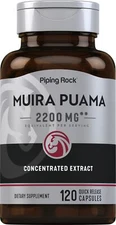 Muira Puama Root Extract 2200 mg | 120 Capsules | Non-GMO | by Piping Rock