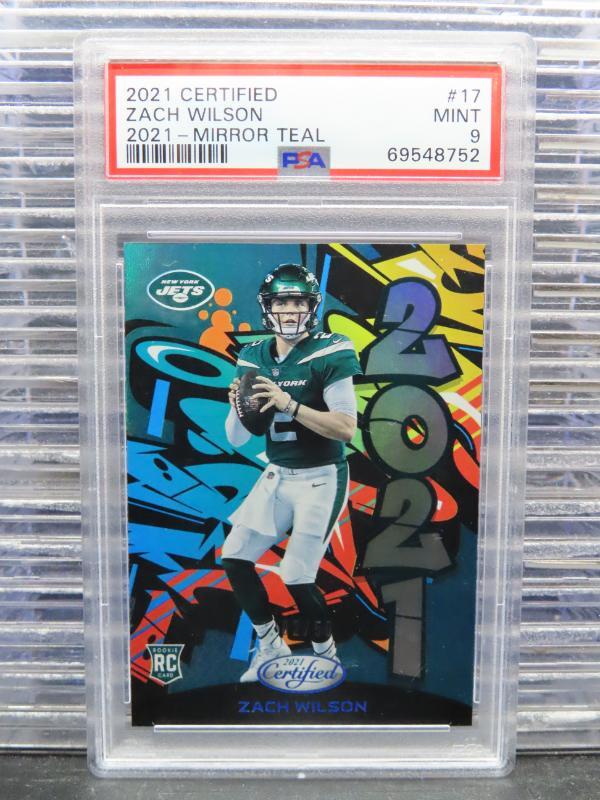 Zach Wilson Panini Certified 2021 #17 Mirror Teal