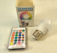 LED Color Changing Dimmable E26 Light Bulb w/Remote 16 Colors - Steampunk 