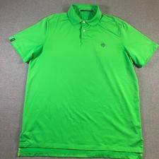 RLX Ralph Lauren Golf Polo Men Size Large Green Short Sleeve Stretch Performance