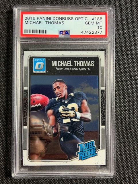 2016 Donruss Optic Michael Thomas Rated Rookie #186 PSA 10 New Orleans Saints