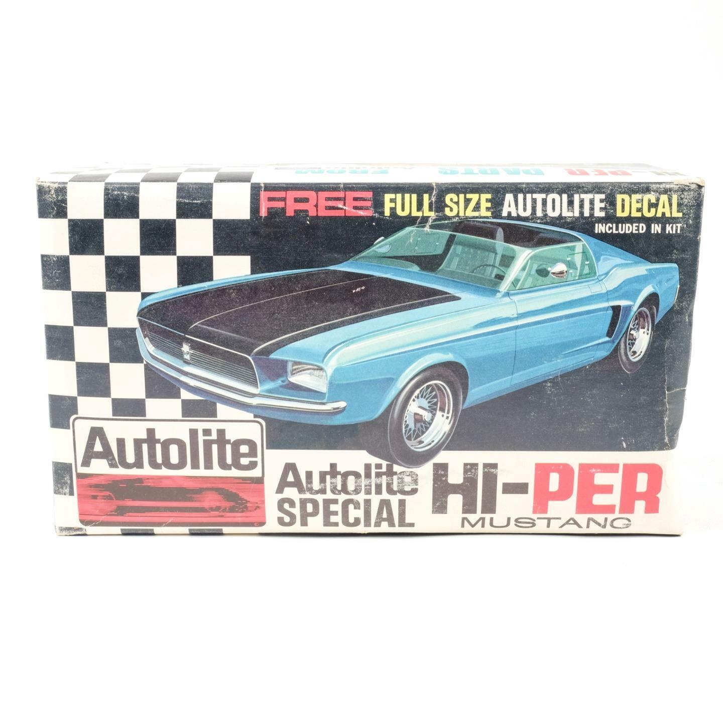 MPC 1/25  Autolite Special 1968/69 Ford Hi-Per Mustang Built Model Kit T14 150