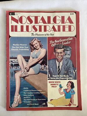 1975 June Nostalgia Illustrated Magazine Kennedy Stassen On The way Up (MH846)