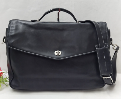 良品　COACH オールドコーチ　ビジネスバッグ　ブリーフケース 6457 黒 良品 COACH オールドコーチ ビジネスバッグ ブリーフケース 6457 黒