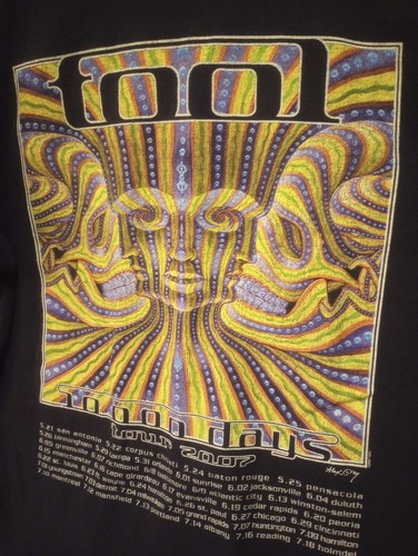 TOOL Band T-shirt 2007 Tour Alex Grey Rare 10,000 Days Bardo Being LA Large - Picture 3 of 15