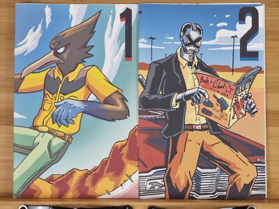 Megahertz Issue 1 & 2 Collection Furry Fandom Web Comic Book RRUFFURR Iris Jay