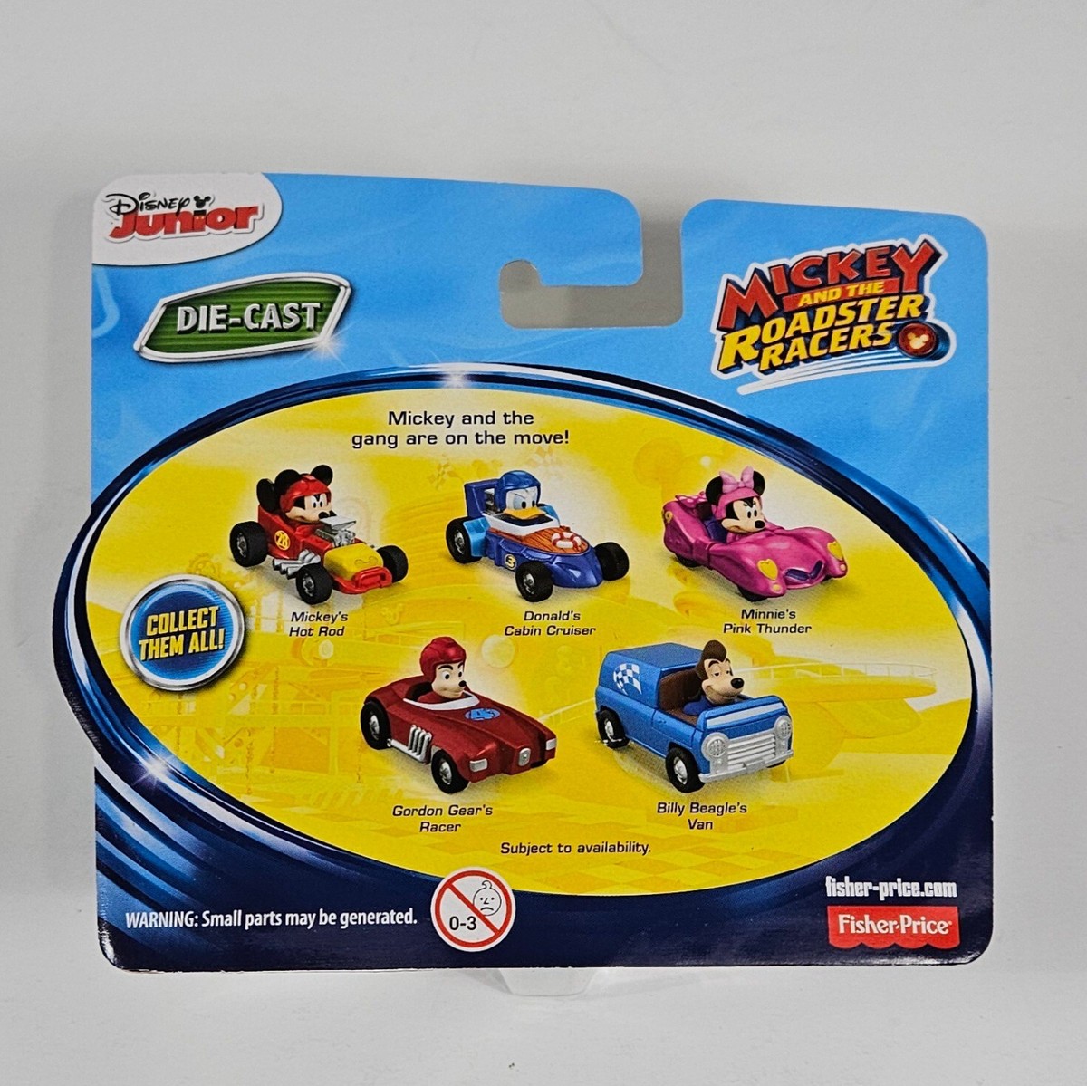 MICKEY AND THE ROADSTER RACERS BILLY BEAGLE'S VAN DIECAST FISHER