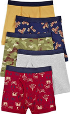 Carter's Boy's 5-Pack Cotton Boxer Briefs Multi Gamer/Camo/Bike, 8 