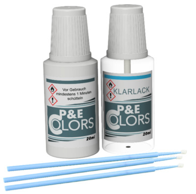 Lackstift-Set für Honda Taffeta White NH578 mit Klarlack je 20ml inkl. Tupfer