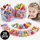 26Pcs Baby Girls Children Hair Clips Cute Fruit Pattern Hair Barrettes Hair Pins