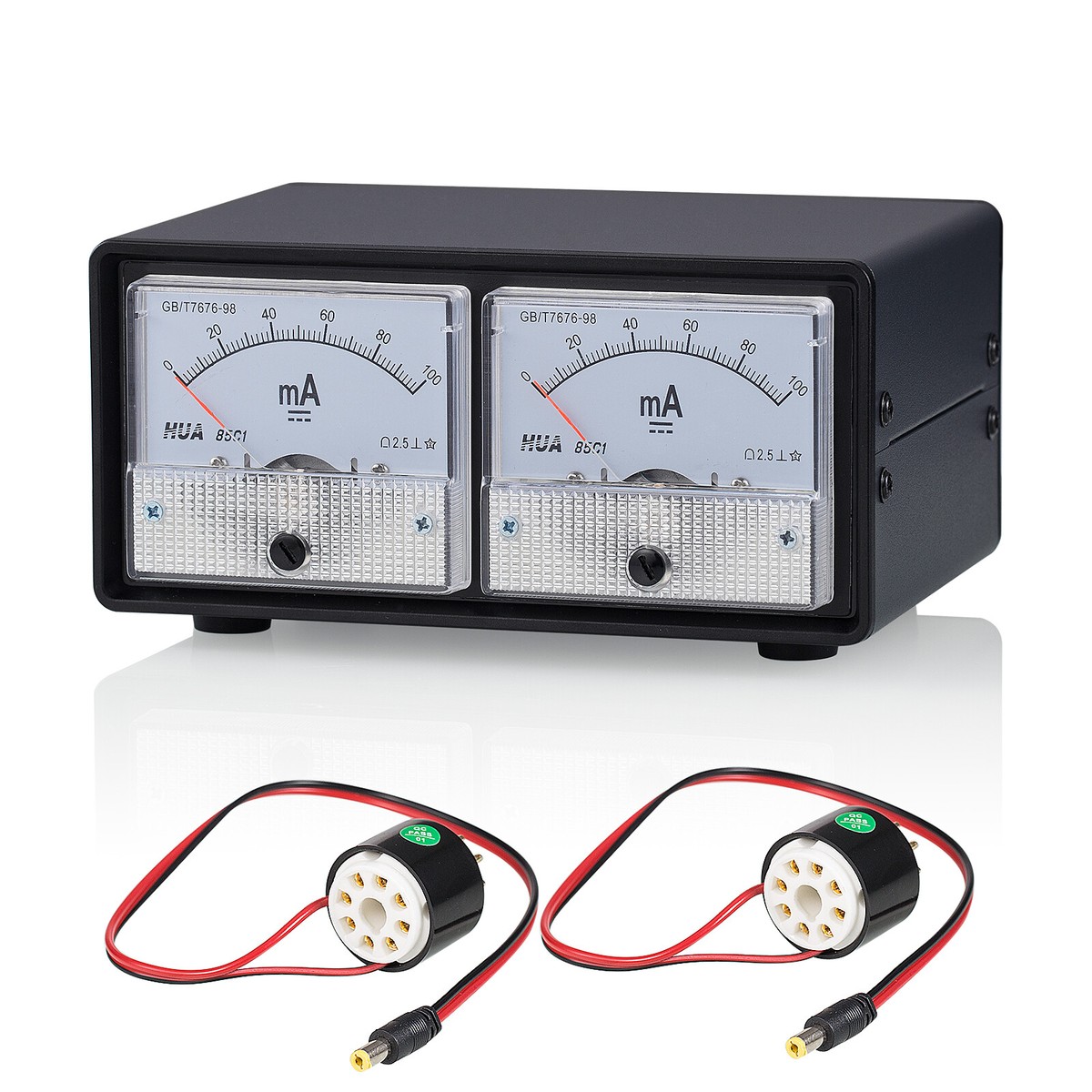 テスター(New) 8-Pin Dual Bias Current Probes Tester w/Ampere Meter for KT88 EL34