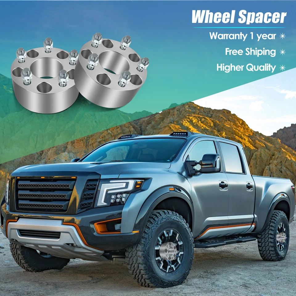 2 piezas espaciadores de rueda 2,5" 5x4,75 para GMC Sonoma Chevy Corvette Pontiac Firebird Foto 2 de 4