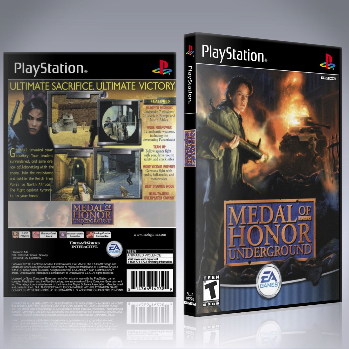 MEDAL OF HONOR UNDERGROUND 北米PlayStation Amazon.com: Medal of Honor Underground (Renewed) : Video Games