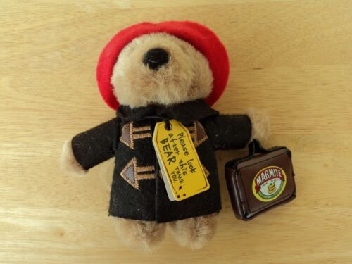 Paddington Bear w/ Marmite Case Red Hat Black Coat Limited Edition 5" Plush Toy