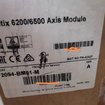 Allen-Bradley 2094-BM01-M AB KINETIX 6200/6500 AXIS POWER MODULE 400 ...