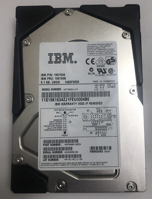 IBM 9.1GB USCSI hard disk drive 19K1635