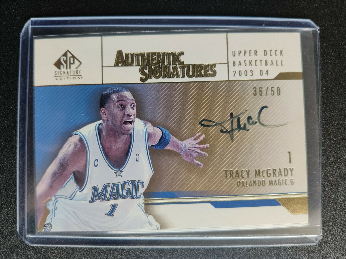 2003-04 Upper Deck Tracy McGrady Authentic Signatures Gold Auto 