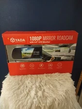 Yada 1080P Mirror Roadcam Dashcam With 4.3 LCD Monitor NEW