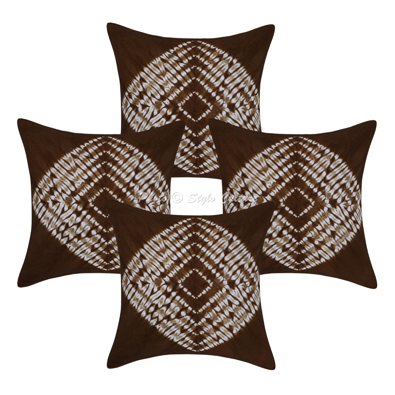 Indian Shibori Tie Dye Pillow Cover 18x18