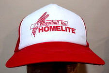 Vintage Wheatbelt Inc. Homelite Snapback Trucker Hat by Young An, Mesh Panels