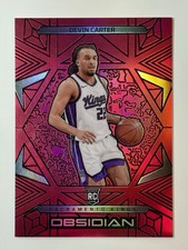 2024-25 Panini Obsidian - Devin Carter,   #165 Electric Etch Red Flood (RC)
