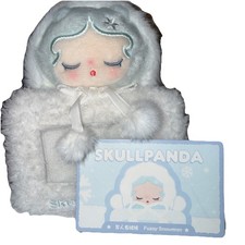 PopBean Fluffy  Cozy CardHolder Pendant  SECRET SKULLPANDA FUZZY SNOWMAN   