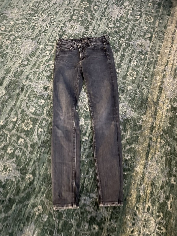 Lucky Brand Hayden Skinny Jeans Womens Size 0/25 Blue Mid Rise Stretch Dark Wash