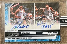 2025 Panini Instant WNBA Satou Sabally Alyssa Thomas Dual Water Auto /10