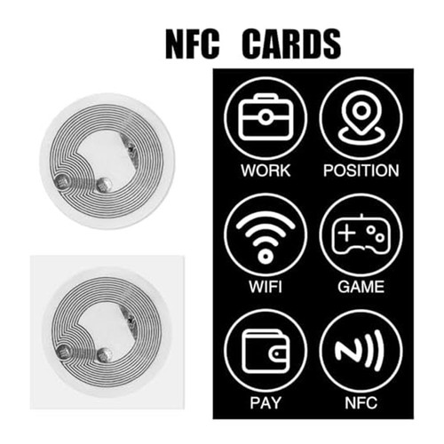 60 StüCk NFC-Aufkleber, NFC-Tag-Chip, Wiederbeschreibbar, NFC-Tag-Kompatibe8111 - Bild 4 von 6