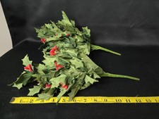 Two Vintage Christmas Holly Berry Picks